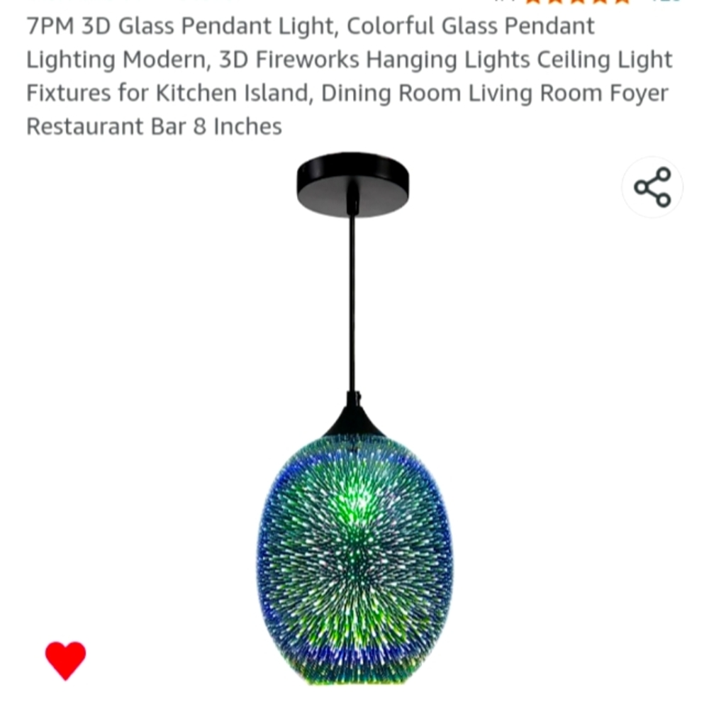 Fireworks Pendant hanging light